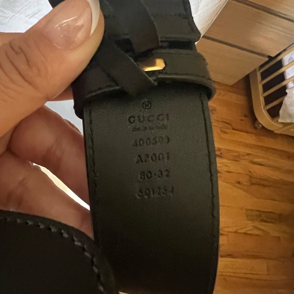 Gucci Double G leather belt main image 4